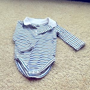 Janie and Jack 0-3 month polo onesie